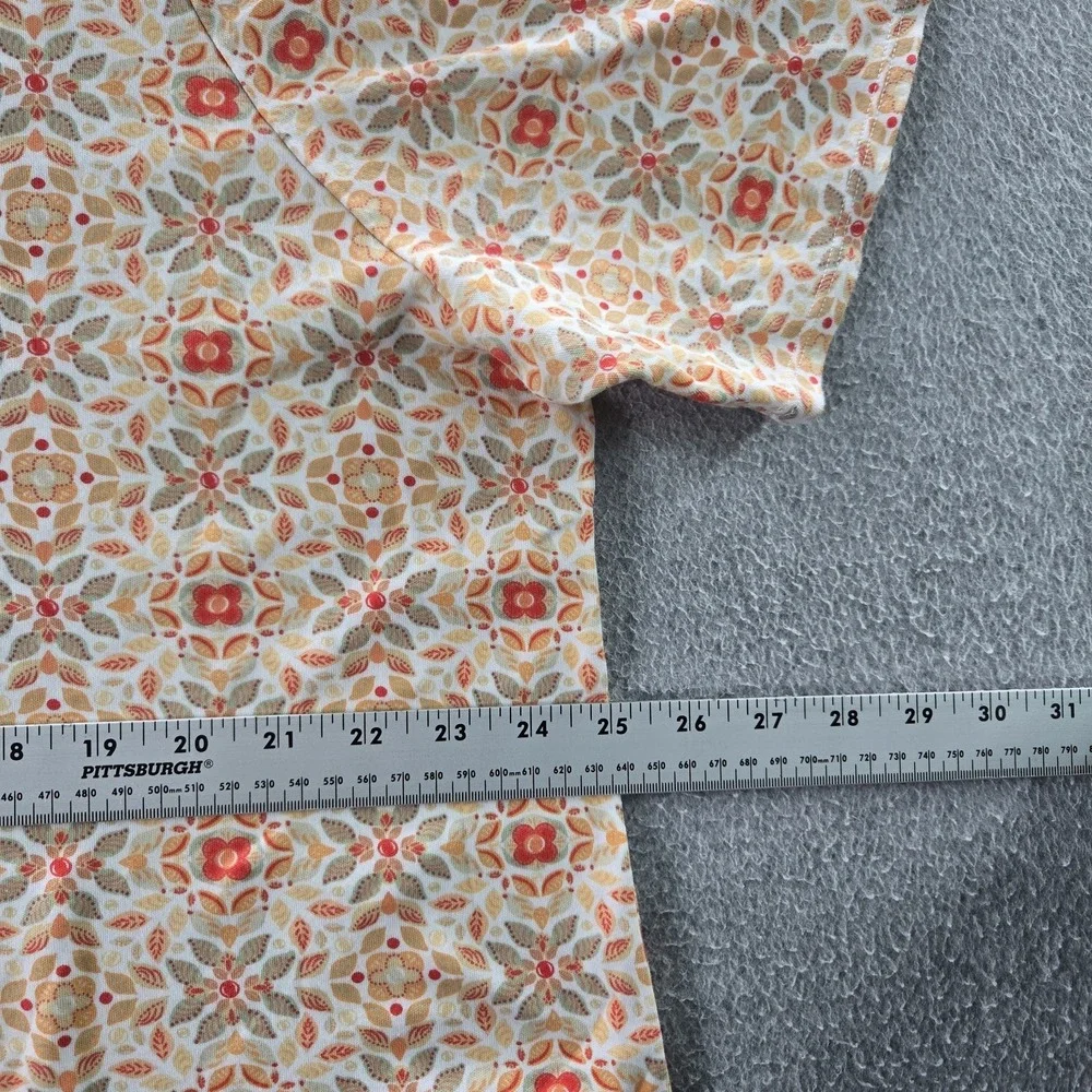 Croft & Barrow Women‎ Shirt 1X Multicolor Floral V-Neck Pullover